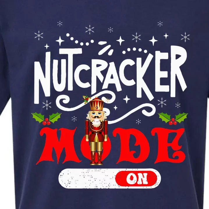 Nutcracker Mode On Dance Ballet Love Christmas Pajamas Gifts Sueded Cloud Jersey T-Shirt