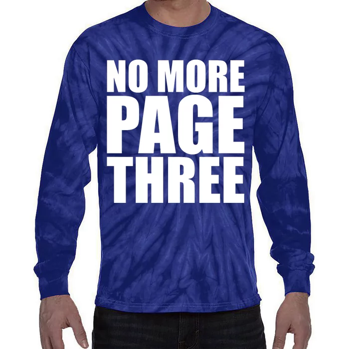 No More Page Three Tie-Dye Long Sleeve Shirt