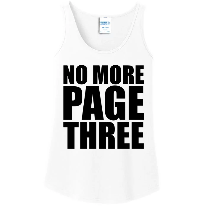 No More Page Three Ladies Essential Tank