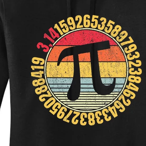 Nerdy Math Pi Symbol Mathlete Women's Pullover Hoodie