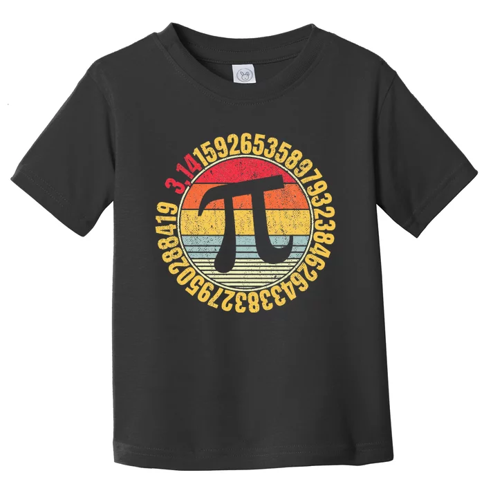 Nerdy Math Pi Symbol Mathlete Toddler T-Shirt