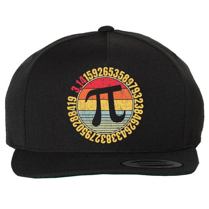 Nerdy Math Pi Symbol Mathlete Wool Snapback Cap