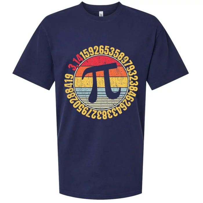 Nerdy Math Pi Symbol Mathlete Sueded Cloud Jersey T-Shirt