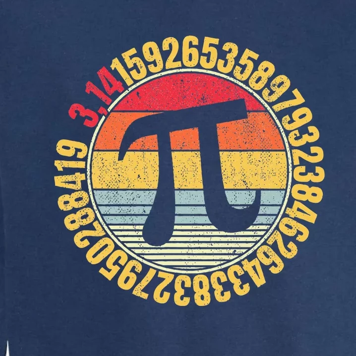 Nerdy Math Pi Symbol Mathlete Garment-Dyed Sweatshirt