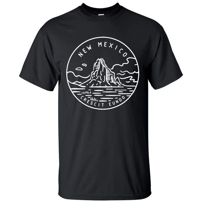 New Mexico Retro Classic Mountain Art Nm Tall T-Shirt