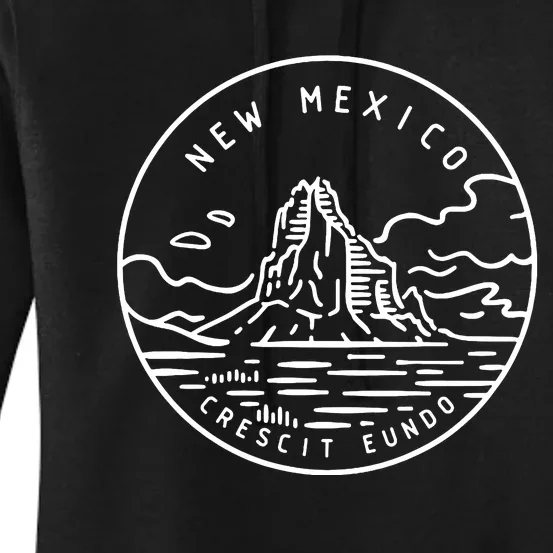 New Mexico Retro Classic Mountain Art Nm Women's Pullover Hoodie