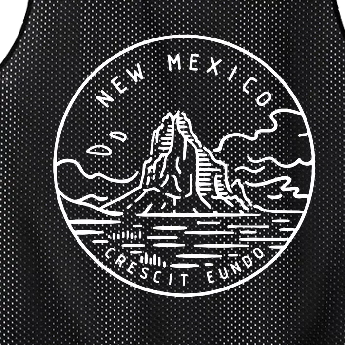 New Mexico Retro Classic Mountain Art Nm Mesh Reversible Basketball Jersey Tank