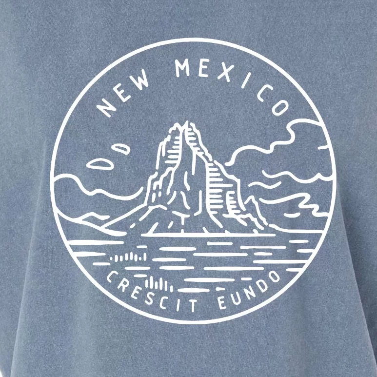 New Mexico Retro Classic Mountain Art Nm Garment-Dyed Women's Muscle Tee