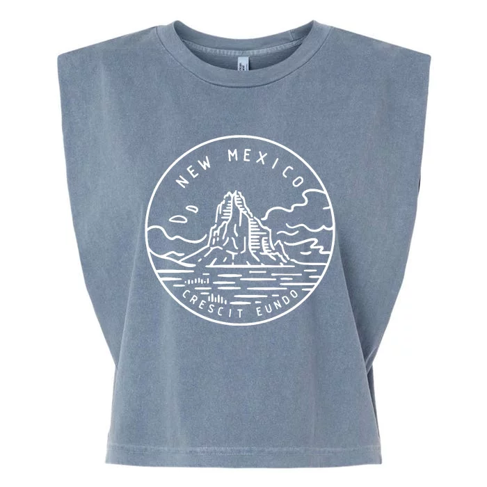 New Mexico Retro Classic Mountain Art Nm Garment-Dyed Women's Muscle Tee