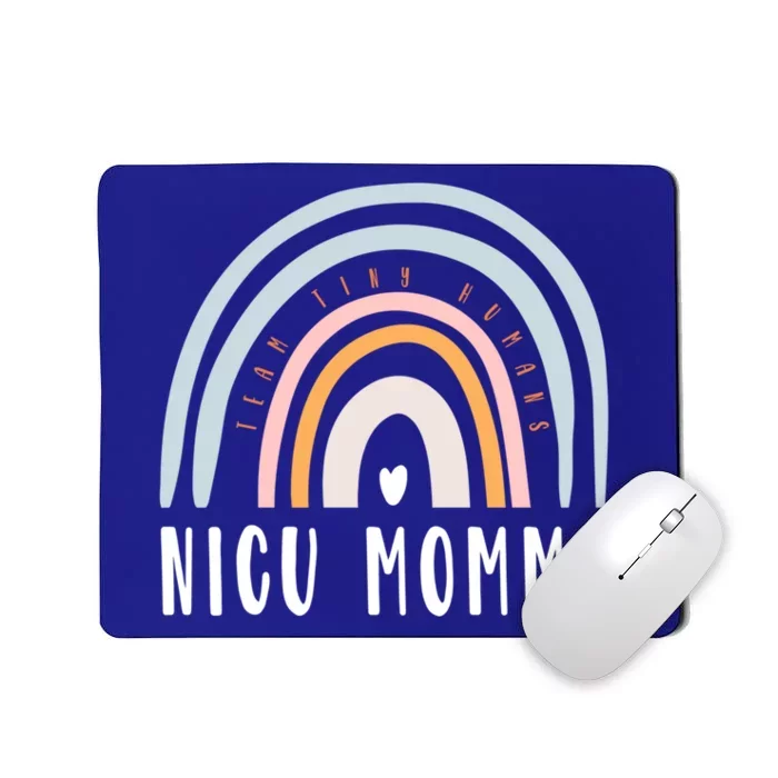 Nicu Momma Retro Boho Rainbow Colorful Nicu Mom Tiny Warrior Meaningful Gift Mousepad