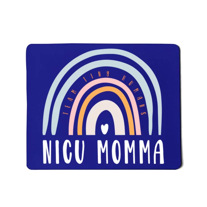 Nicu Momma Retro Boho Rainbow Colorful Nicu Mom Tiny Warrior Meaningful Gift Mousepad