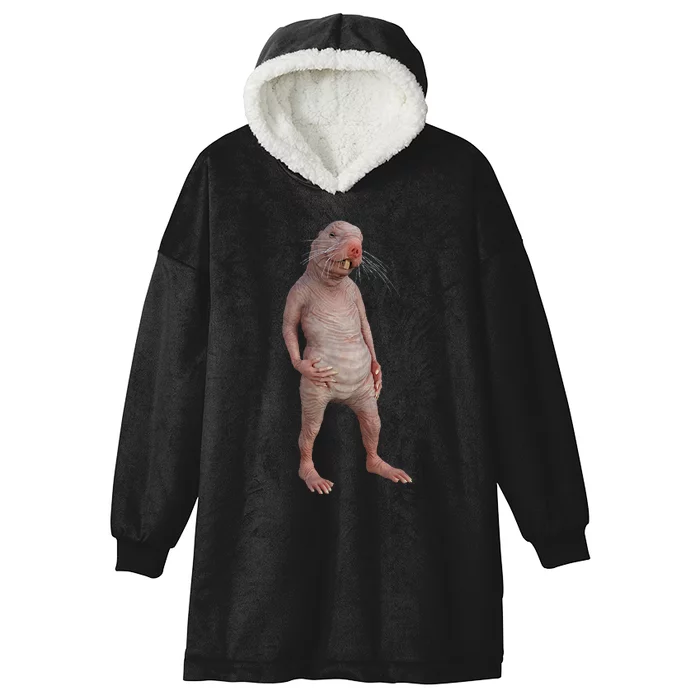 Naked Mole Rat Zookeeper Safari Animal Lover Mole Rat Hooded Wearable Blanket