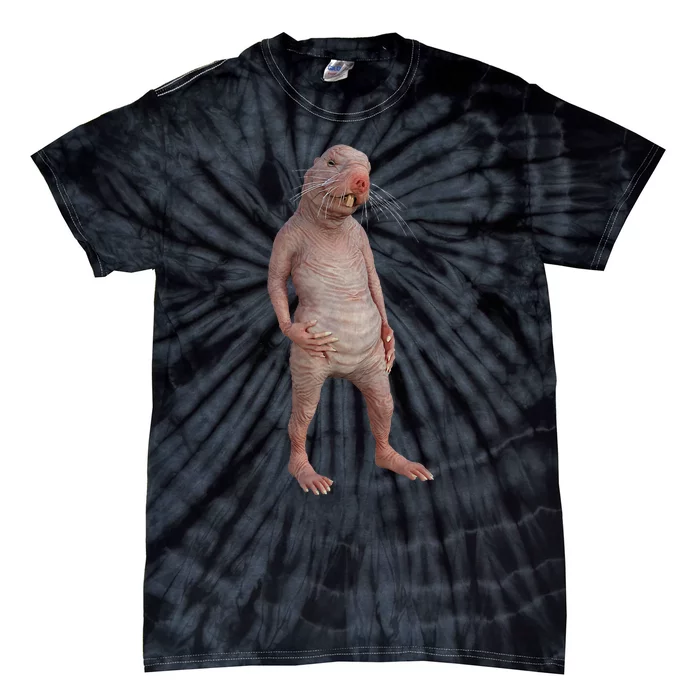 Naked Mole Rat Zookeeper Safari Animal Lover Mole Rat Tie-Dye T-Shirt