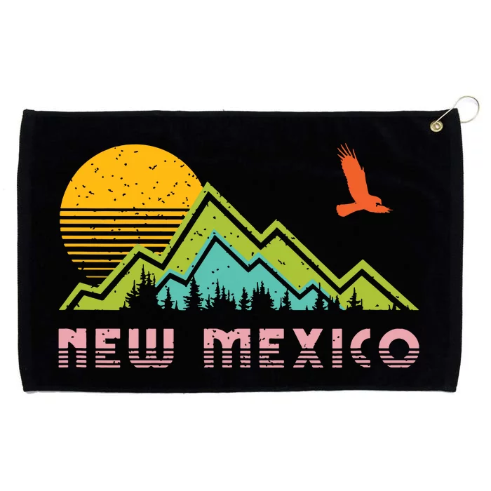 New Mexico Retro Vintage Throwback And Gift Grommeted Golf Towel