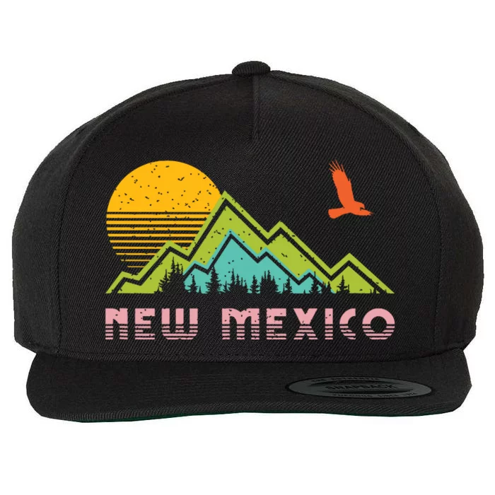 New Mexico Retro Vintage Throwback And Gift Wool Snapback Cap