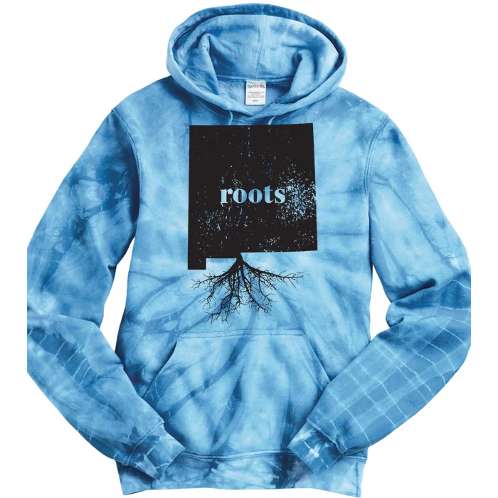 New Mexico Roots State Map Home Love Pride Gift Tie Dye Hoodie