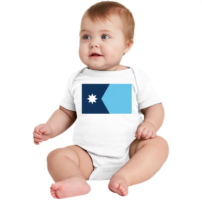 New Minnesota State Flag Baby Bodysuit