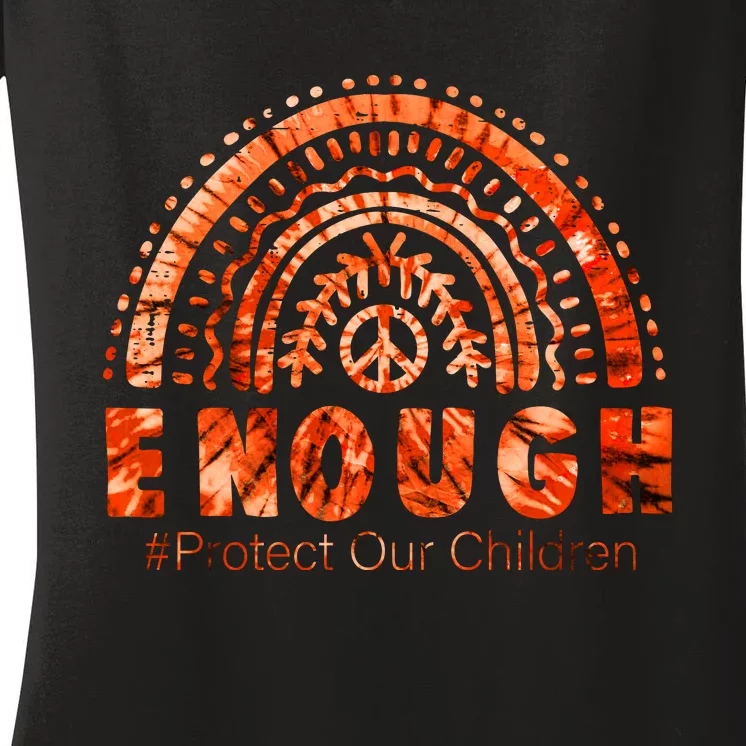 No More Silence End Gun Violence Awareness Month We Wear Orange Women's V-Neck T-Shirt