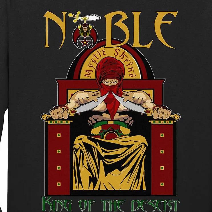 Noble Mystic Shrine King of the desert Shriner Father's Day Tall Long Sleeve T-Shirt