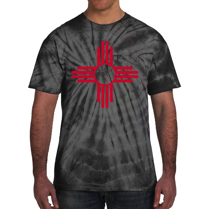 New Mexico State Flag Zia Sun Symbol Albuquerque Santa Fe Tie-Dye T-Shirt