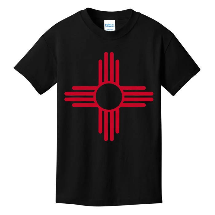 New Mexico State Flag Zia Sun Symbol Albuquerque Santa Fe Kids T-Shirt