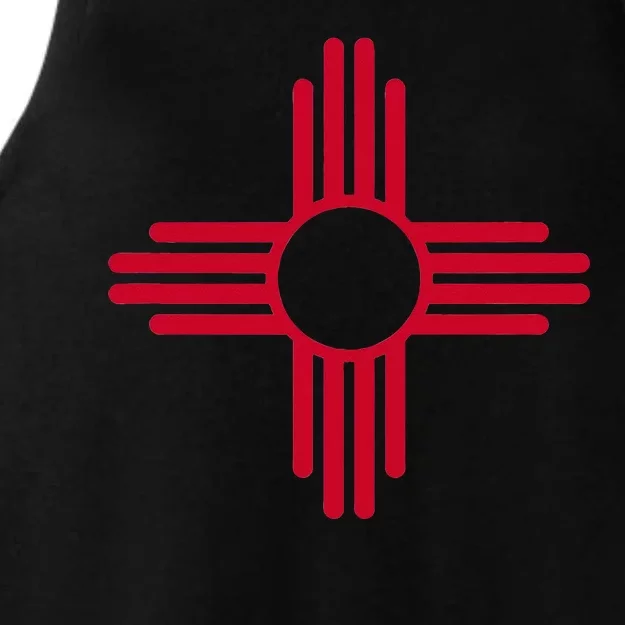 New Mexico State Flag Zia Sun Symbol Ladies Tri-Blend Wicking Tank