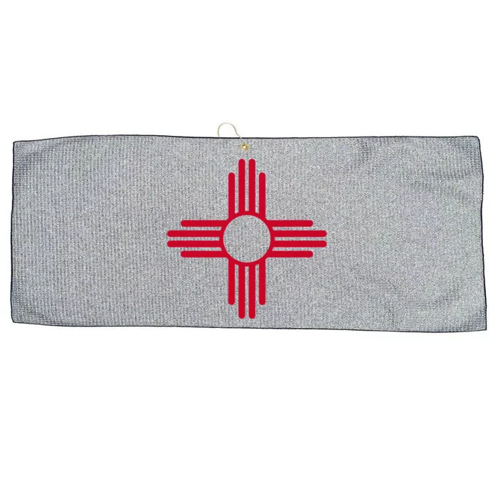 New Mexico State Flag Zia Sun Symbol Large Microfiber Waffle Golf Towel