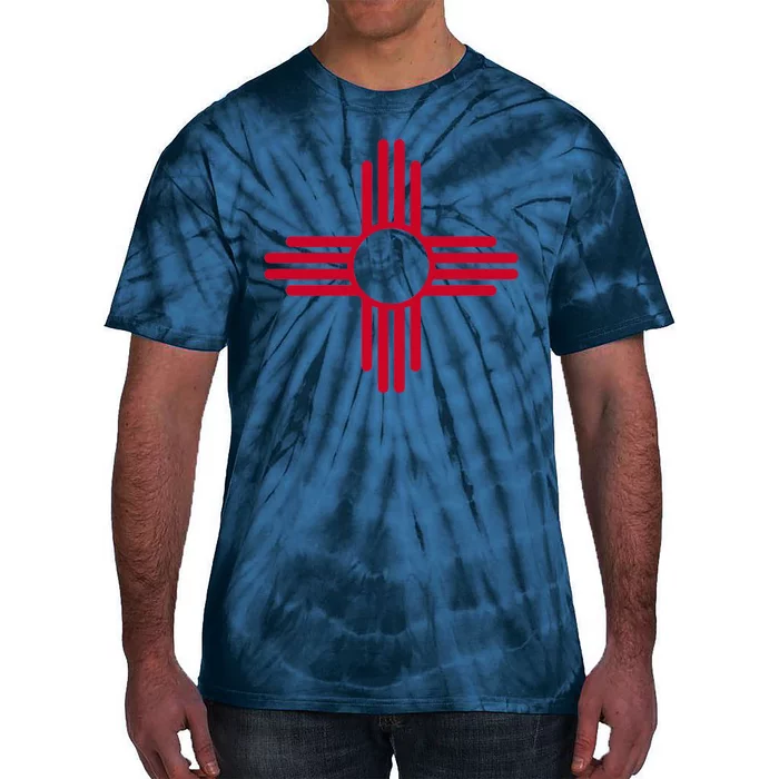 New Mexico State Flag Zia Sun Symbol Tie-Dye T-Shirt