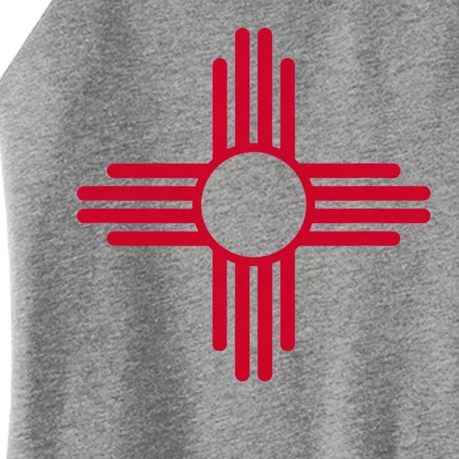 New Mexico State Flag Zia Sun Symbol Women’s Perfect Tri Rocker Tank