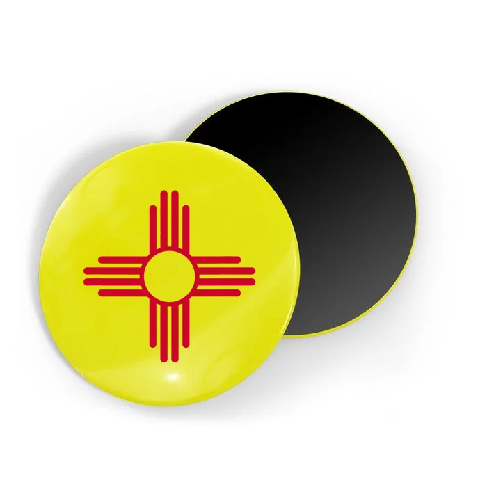 New Mexico State Flag Zia Sun Symbol Magnet