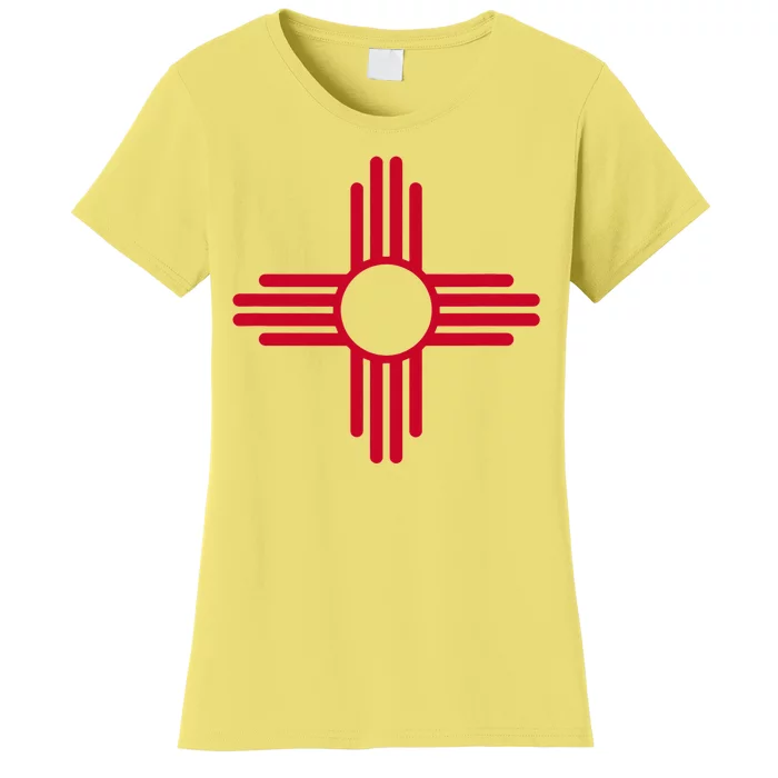 New Mexico State Flag Zia Sun Symbol Women's T-Shirt