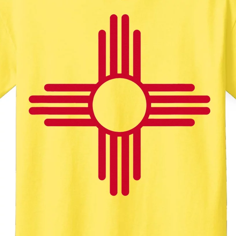 New Mexico State Flag Zia Sun Symbol Kids T-Shirt