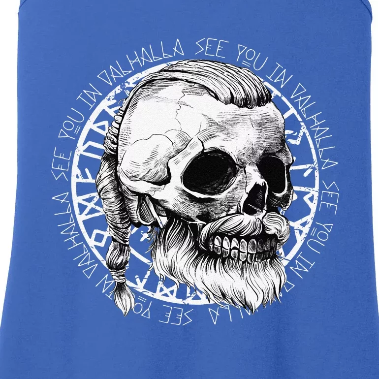 Nordic Mythology See You In Valhalla Viking Ladies Essential Tank