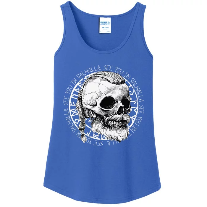 Nordic Mythology See You In Valhalla Viking Ladies Essential Tank