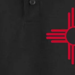 NEW MEXICO STATE FLAG ZIA SUN SYMBOL ALBUQUERQUE SANTA FE Dry Zone Grid Performance Polo