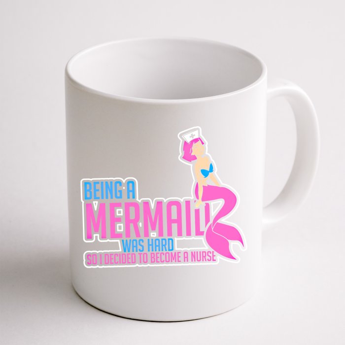 Nurse Mermaid School Education Gift Front & Back Coffee Mug