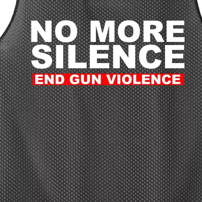 No More Silence End Gun Violence Anti Gun Mesh Reversible Basketball Jersey Tank