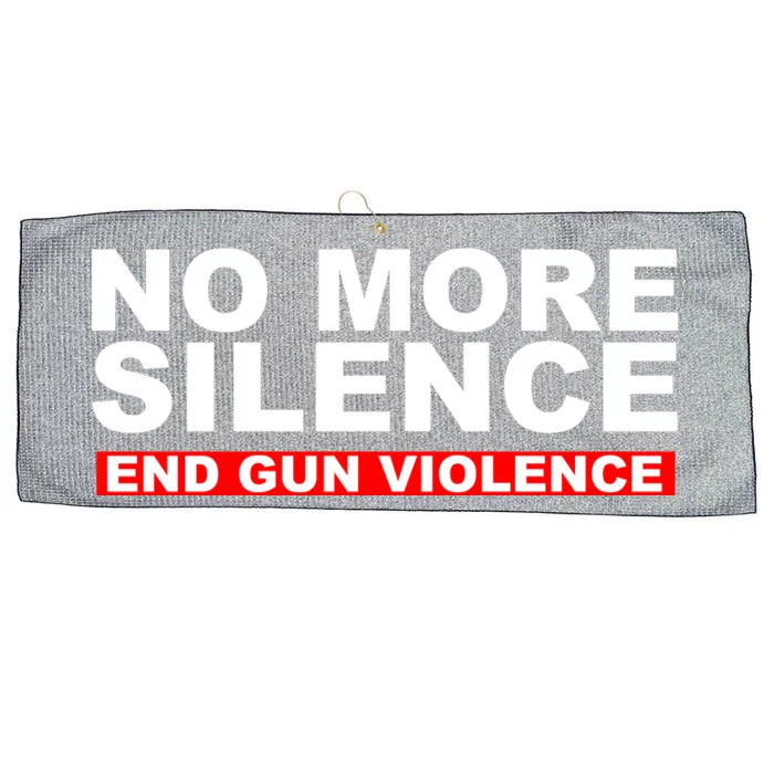 No More Silence End Gun Violence Anti Gun Large Microfiber Waffle Golf Towel