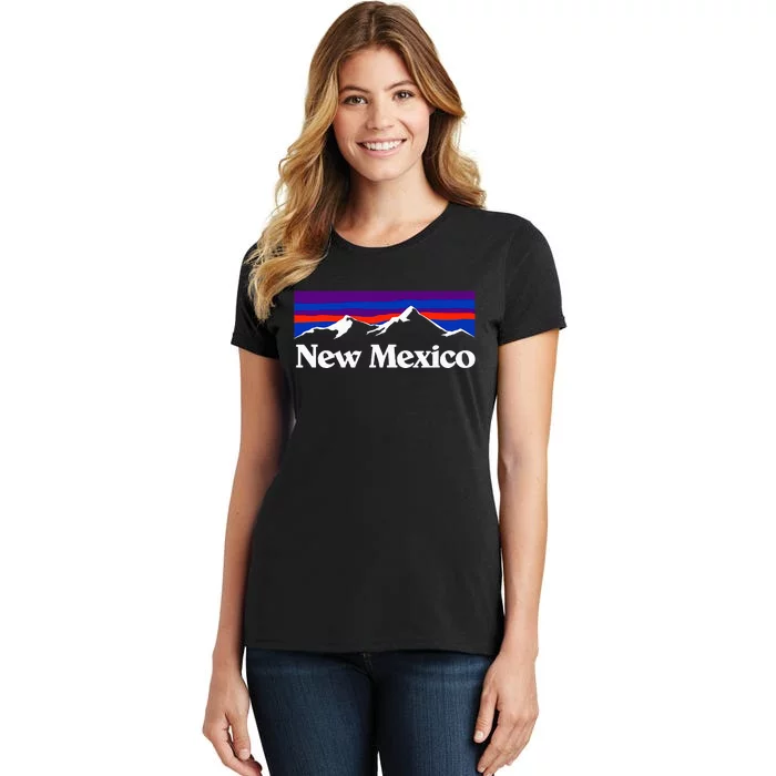 New Mexico State Retro Vintage Outdoors & Nm Mountains Women's T-Shirt