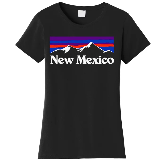 New Mexico State Retro Vintage Outdoors & Nm Mountains Women's T-Shirt