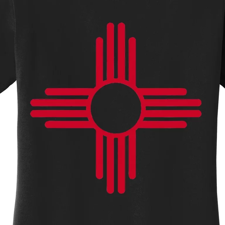 New Mexico State Flag Zia Sun Symbol Albuquerque Santa Fe Women's T-Shirt