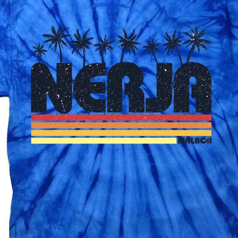 Nerja Malaga Spain Retro Tourism Gift Tie-Dye T-Shirt