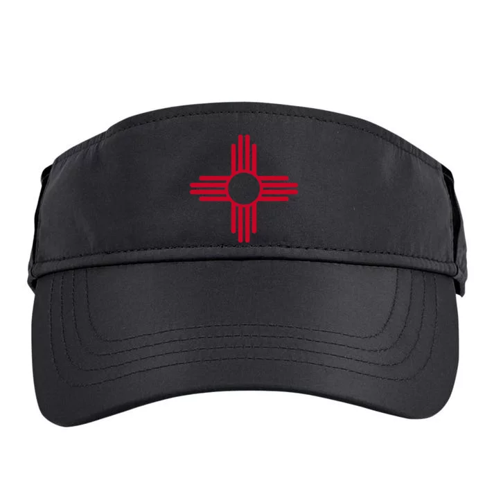 New Mexico State Flag Zia Sun Symbol Albuquerque Santa Fe Adult Drive Performance Visor