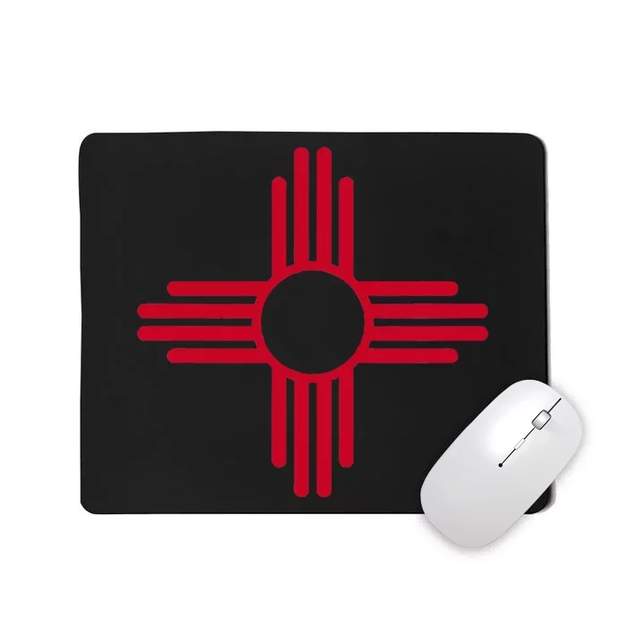 New Mexico State Flag Zia Sun Symbol Albuquerque Santa Fe Mousepad