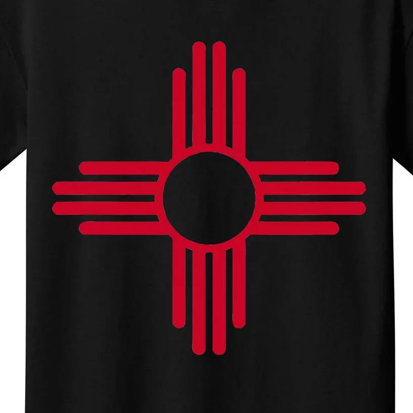 New Mexico State Flag Zia Sun Symbol Albuquerque Santa Fe Kids T-Shirt