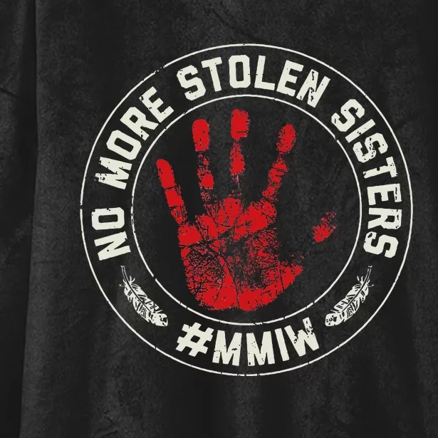 No More Stolen Sisters Mmiw Missing Murdered Indigenous Girl Hooded Wearable Blanket