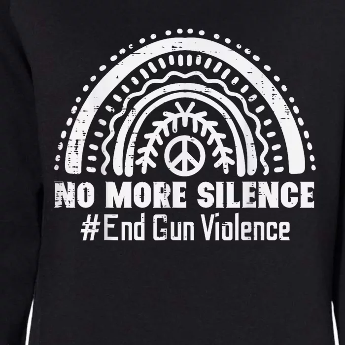 No More Silence End Gun Violence Awareness Month Orange Womens California Wash Sweatshirt