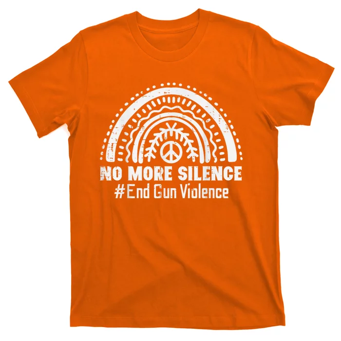 No More Silence End Gun Violence Awareness Month Orange T-Shirt