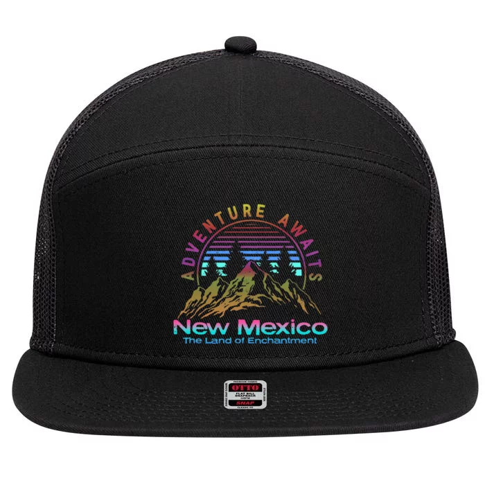 New Mexico State 7 Panel Mesh Trucker Snapback Hat