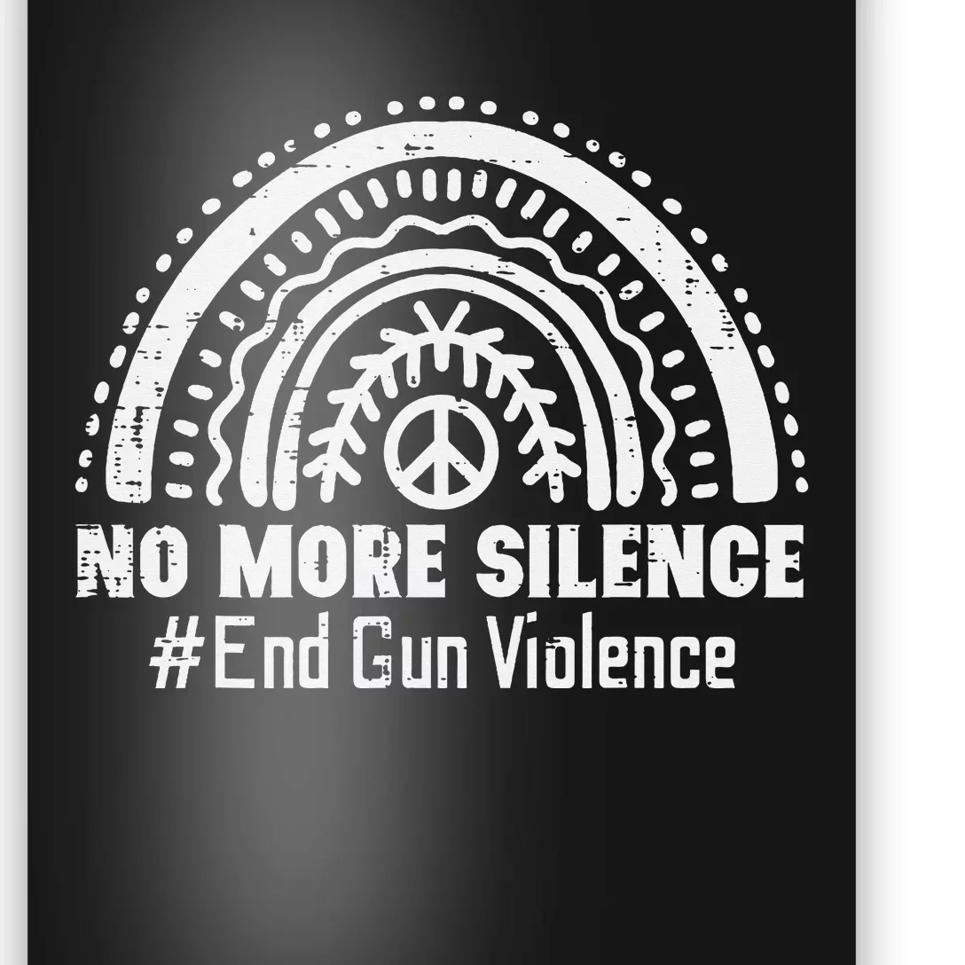 No More Silence End Gun Violence Awareness Month Orange Poster